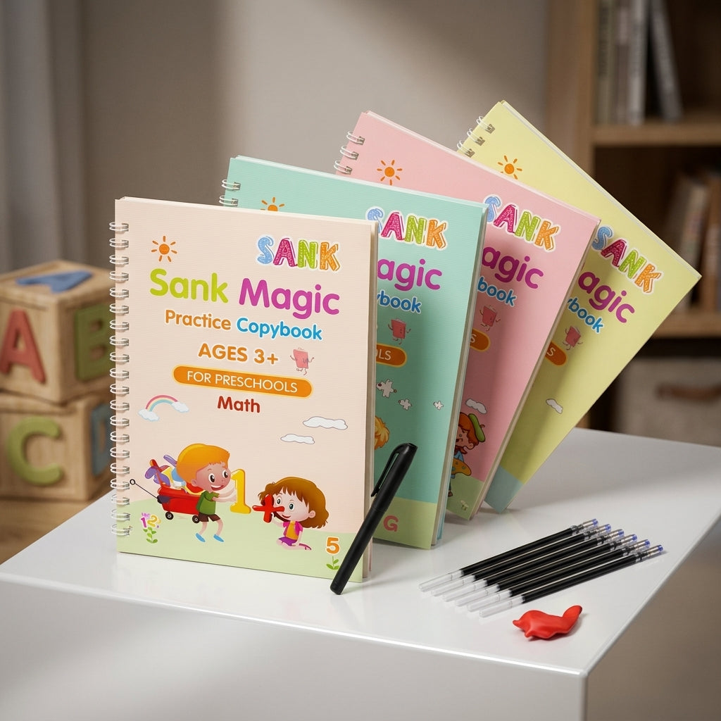Reusable Magic Practice Copybooks for Kids