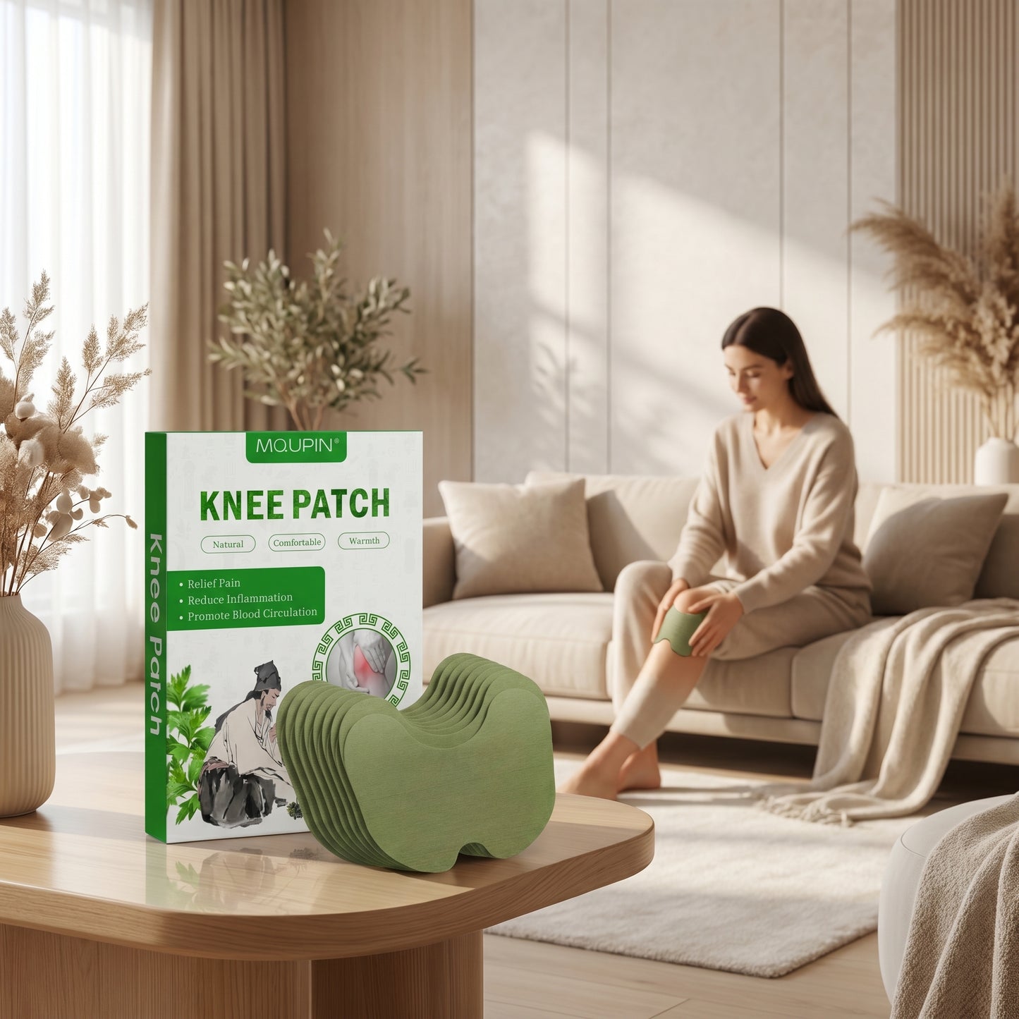 Knee Pain Relief Patches (Pack of 3) (14 Patches Per Pack)
