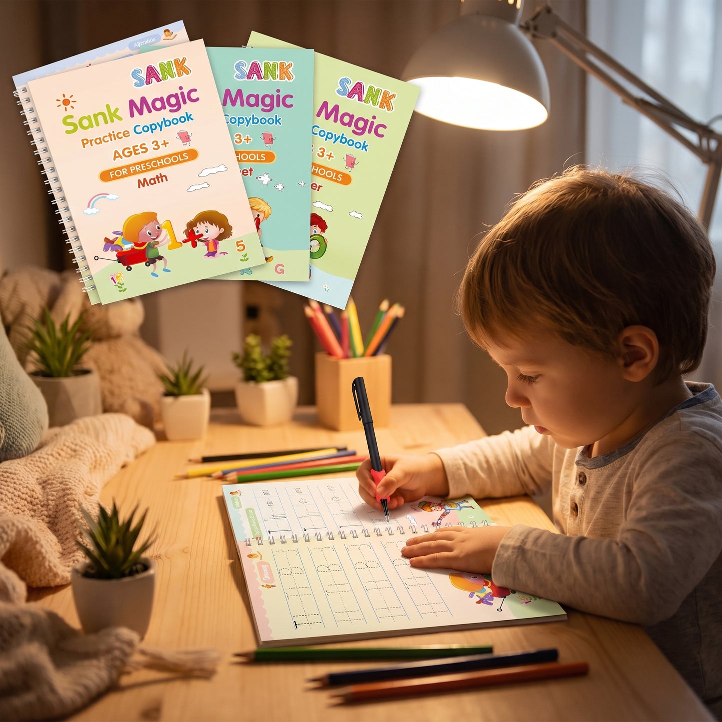 Reusable Magic Practice Copybooks for Kids