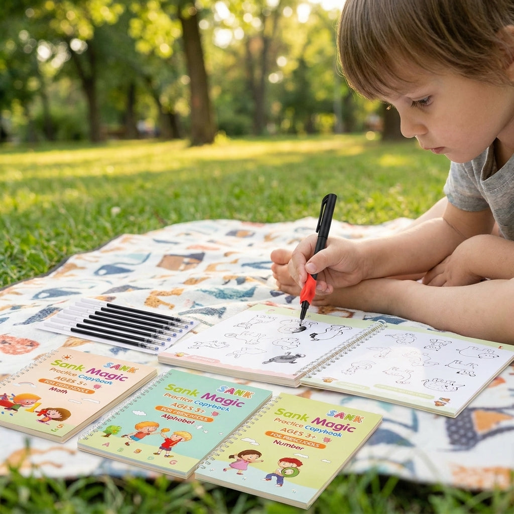 Reusable Magic Practice Copybooks for Kids