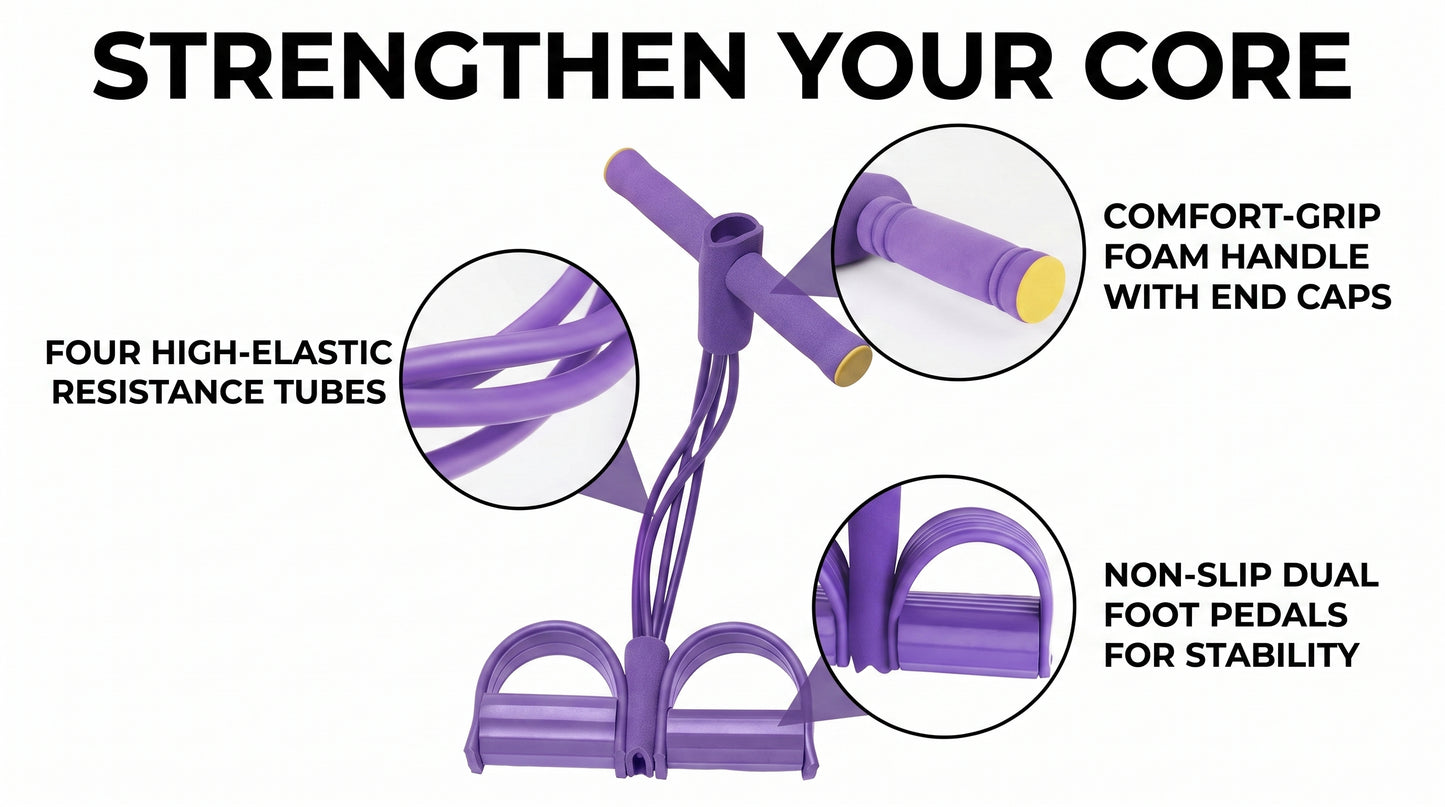 Multifunction Pedal Resistance Band Trainer