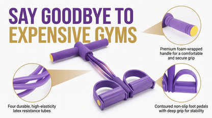 Multifunction Pedal Resistance Band Trainer